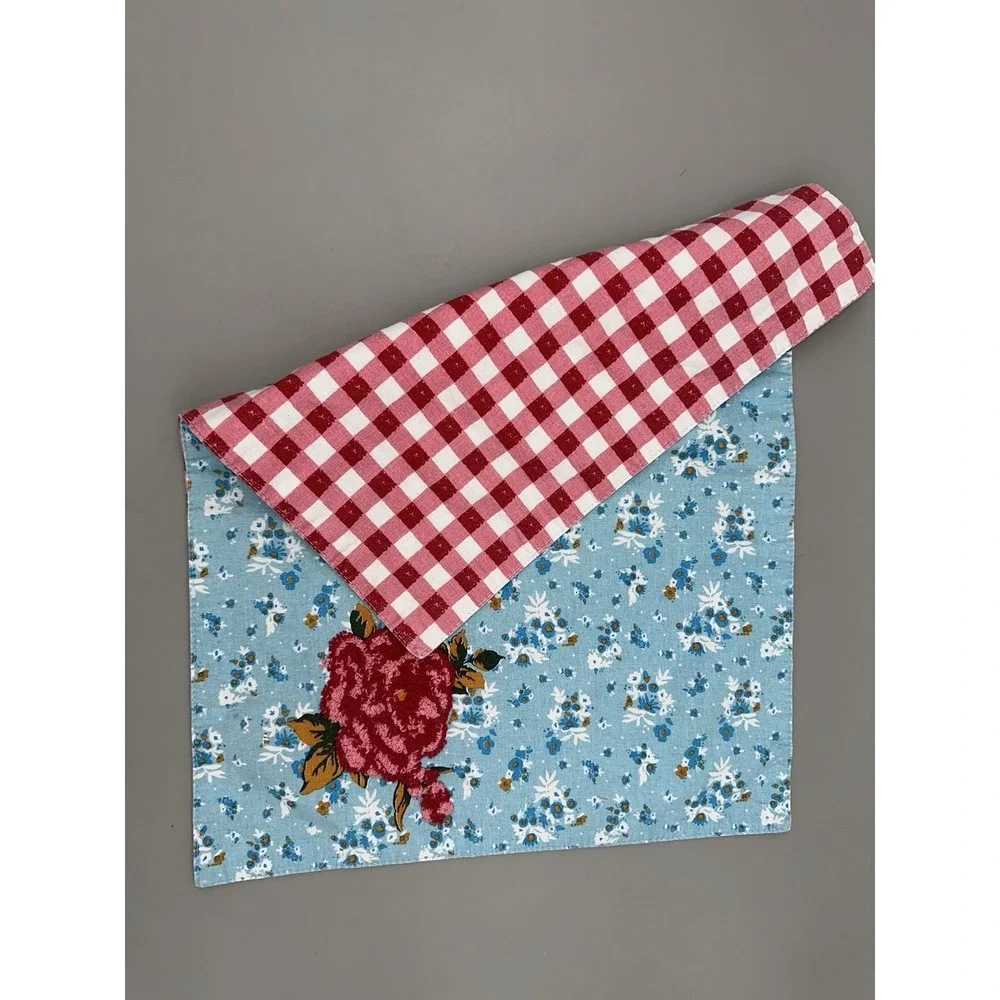 Pioneer Woman Sweet Rose Placemats Set 3 Reversible Floral Gingham Cottagecore